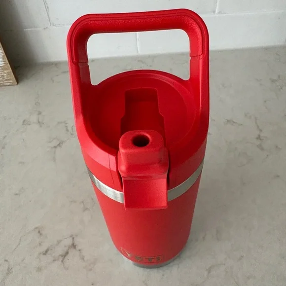 Brand New Yeti Rambler Jr 12 oz Kids Bottle Canyon Red - Picture 11 of 15